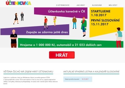 Web loterie k EET, Uctenkovka.cz Web loterie k EET, Uctenkovka.cz
