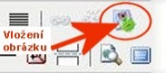 tlačítko pro vložení obrázku tlačítko pro vložení obrázku